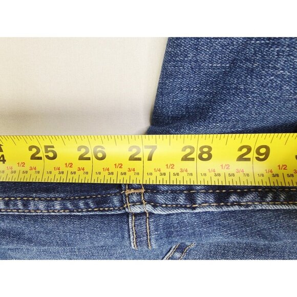 Calvin Klein Size 27X27 Womens Mid Rise Skinny Blue Denim Repreve 5 Pocket Jeans - Picture 11 of 14